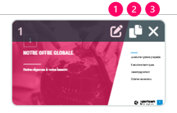 Tableau blanc : actions sur une page