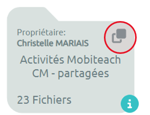 Duplication et informations de partage