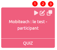 Actions sur activité partagée