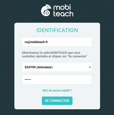 Page de connexion