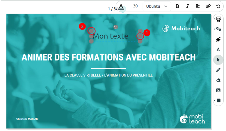 Redimensionnement zones de texte