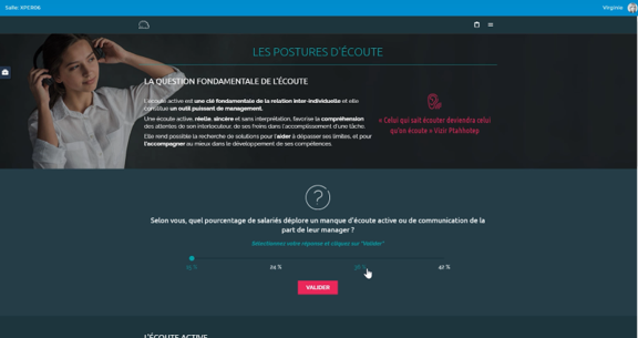 Activité E-Learning côté participant
