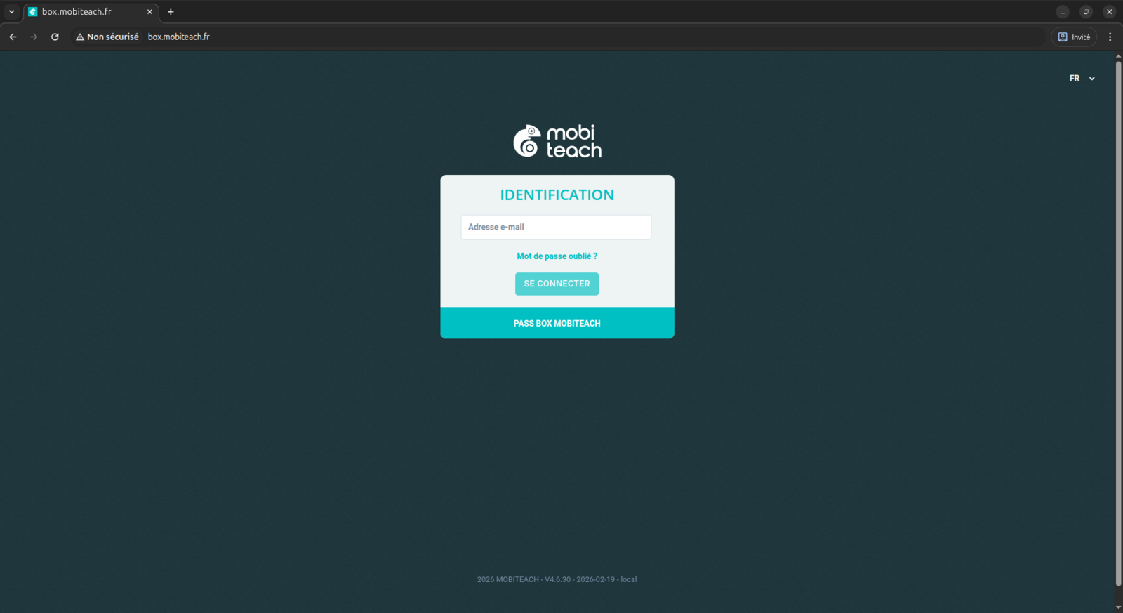 Mobiteach - Connexion
