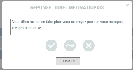 Correction d'une réponse libre