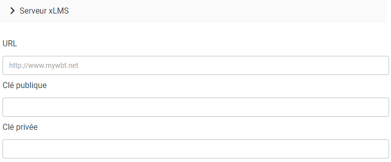 Outils - Serveur xLMS